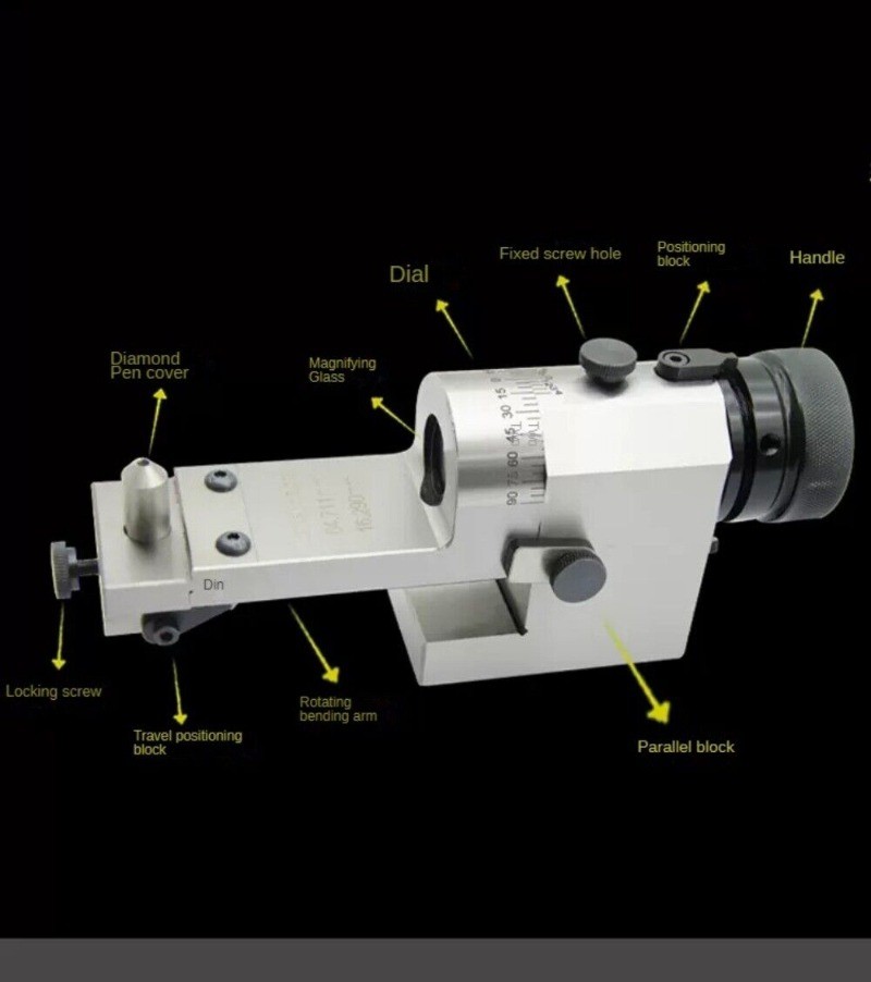 Precision Type (accuracy 0.005) See-through Wheel Dresser Grinder Optical Arc