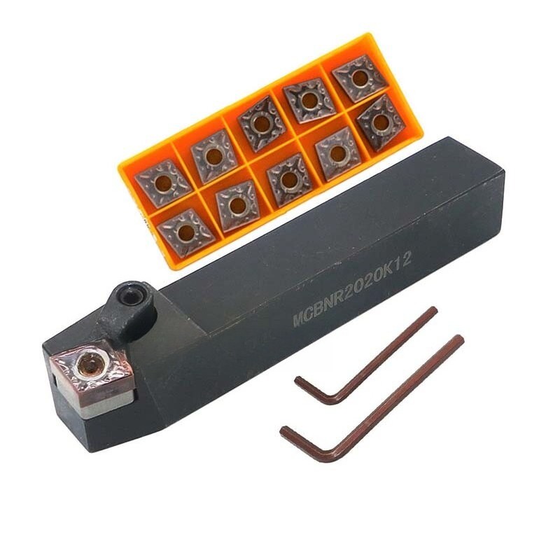 75° MCBNR2020K12 External Turning Tool Holder + CNMG120408 Turning insert