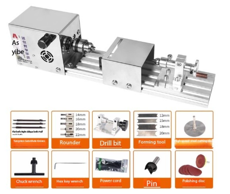 Multi-Function Manual Training Lathe with Ball Grinding and Polishing Machine