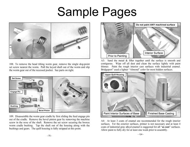Rebuild Manual For Bridgeport 2J Variable Speed Mill