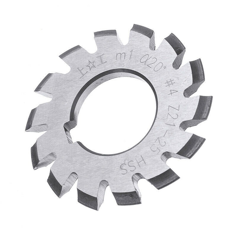 8pcs M1 20 Degree HSS Involute 1-8 Gear Cutter + 1pc 7/16″ 22mm R8 Shank Arbor