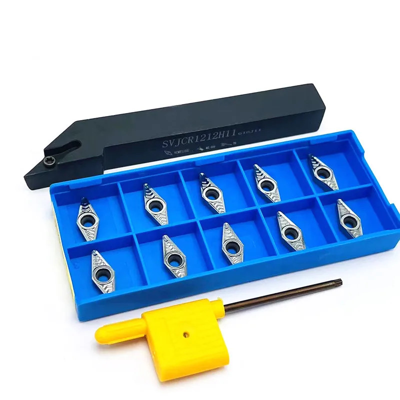 SVJCR H11 External Turning Tool Holder 1010 1212 1616 2020 VCMT110304 Carbide