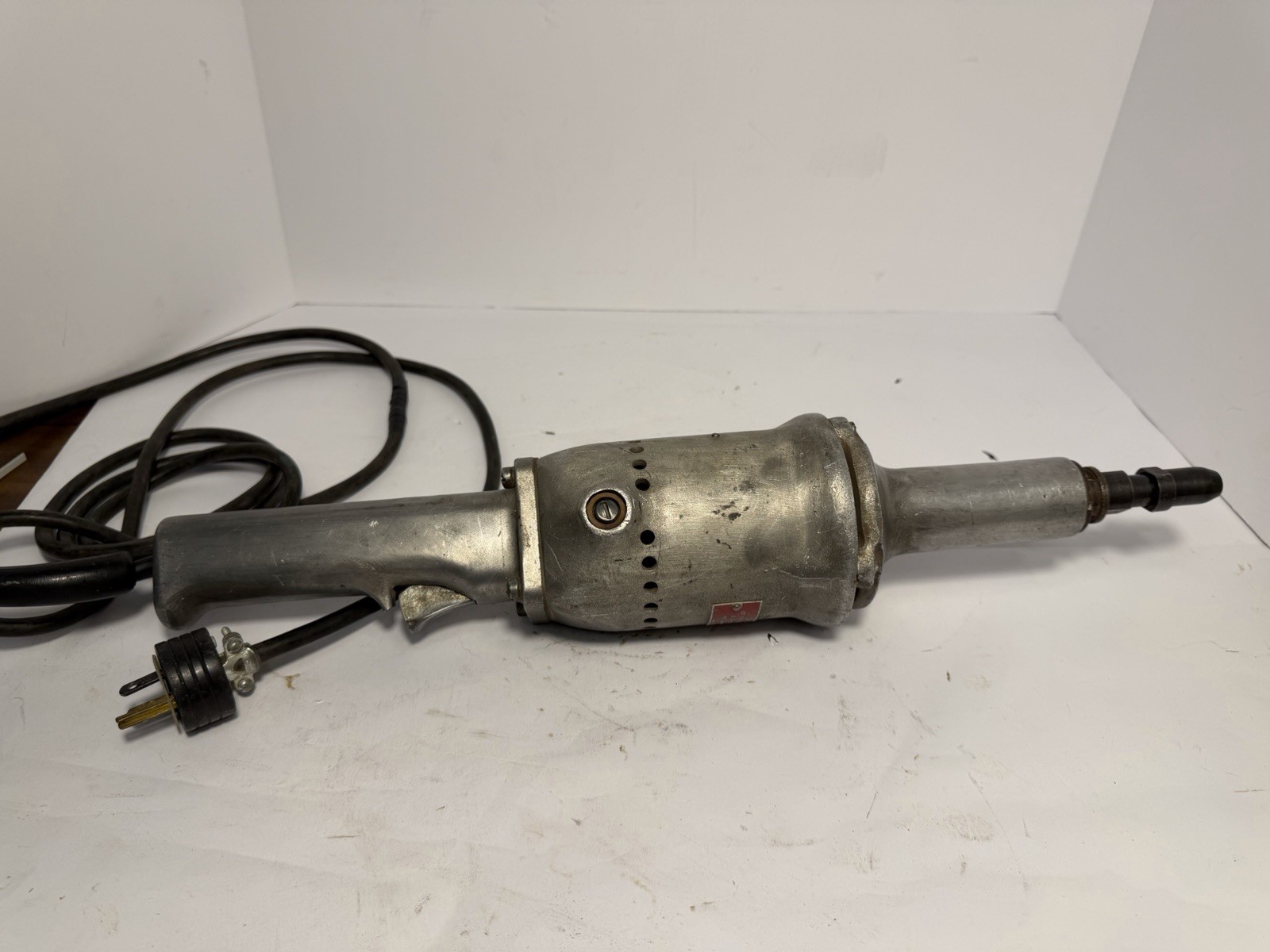 Vintage Heavy Duty Electric Straight Grinder 19.5” Cast Aluminum Housing Works