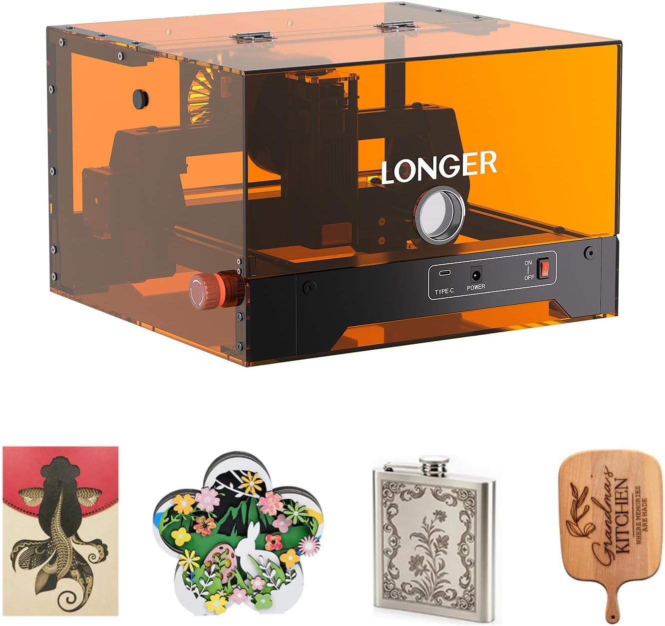 LONGER RAY5 MiniS 5.5W Laser Engraving Engraving Speed Working Area 130*120mm