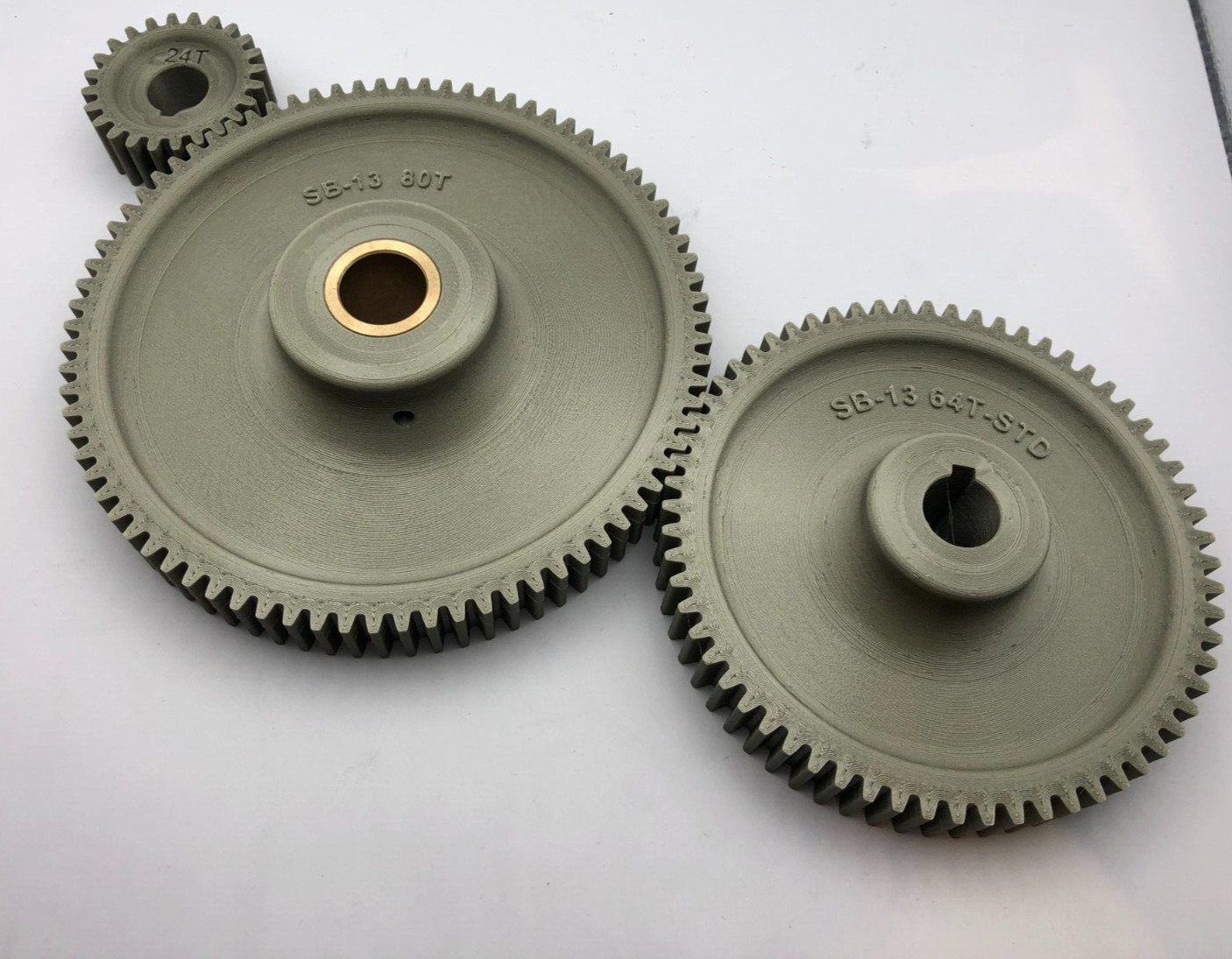 SOUTH BEND 13 Metal Lathe, STD Stud Gear 24T, 80T Bushed Idler, 64T Screw Gear