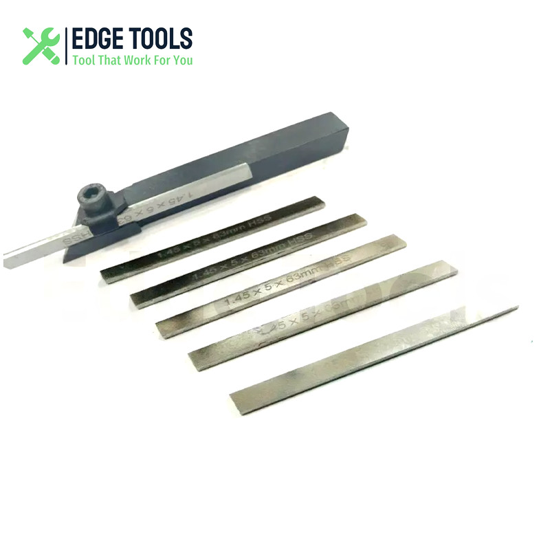 Mini Parting Tool Cut off Holder 10mm with 6Pcs HSS Blades for Mini Lathes USA