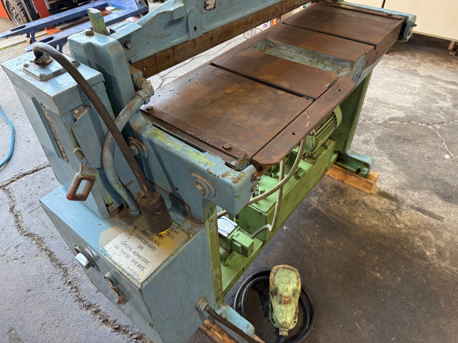 PECK, STOW & WILCOX, Sheet Metal Shear, model PH-37, USA Made