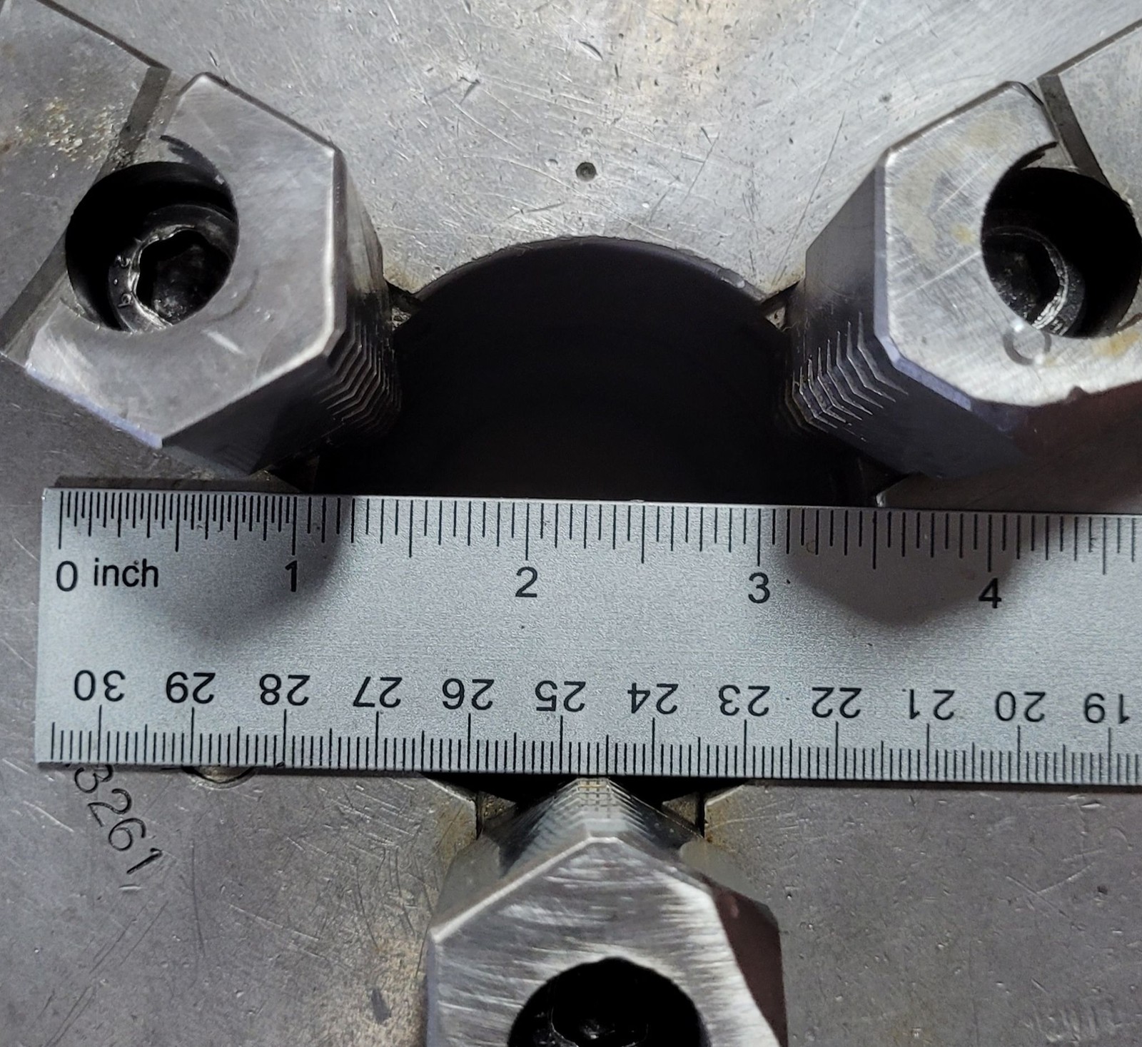 YUASA Model 550-007 Super Spacer w/ 3 Jaw Chuck & Tailstock