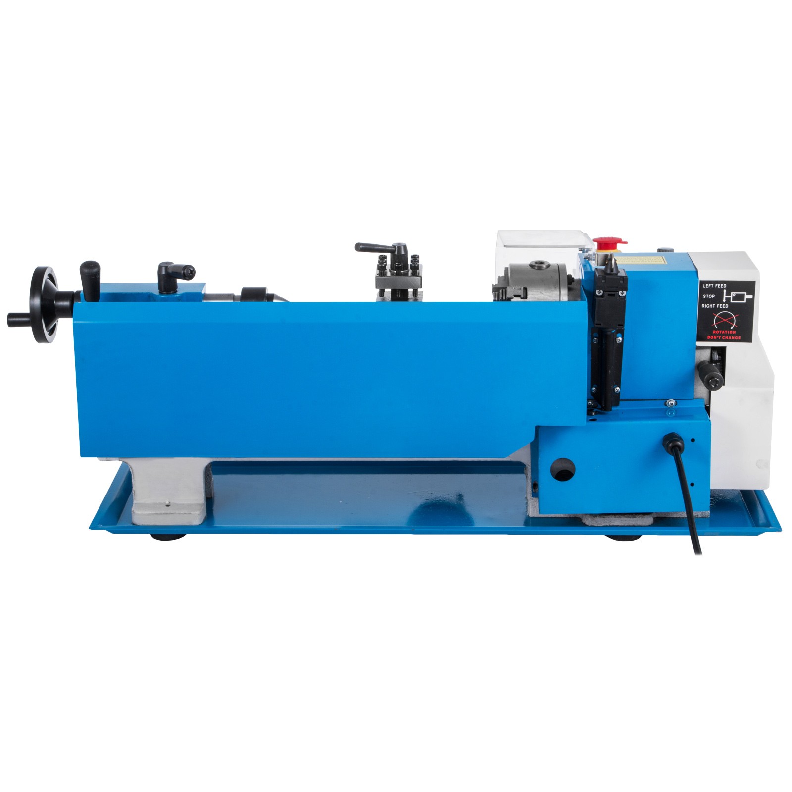 VEVOR Bench Top Mini Metal Milling Lathe 7×12 Variable Speed 0-2250 RPM w/ Lamp
