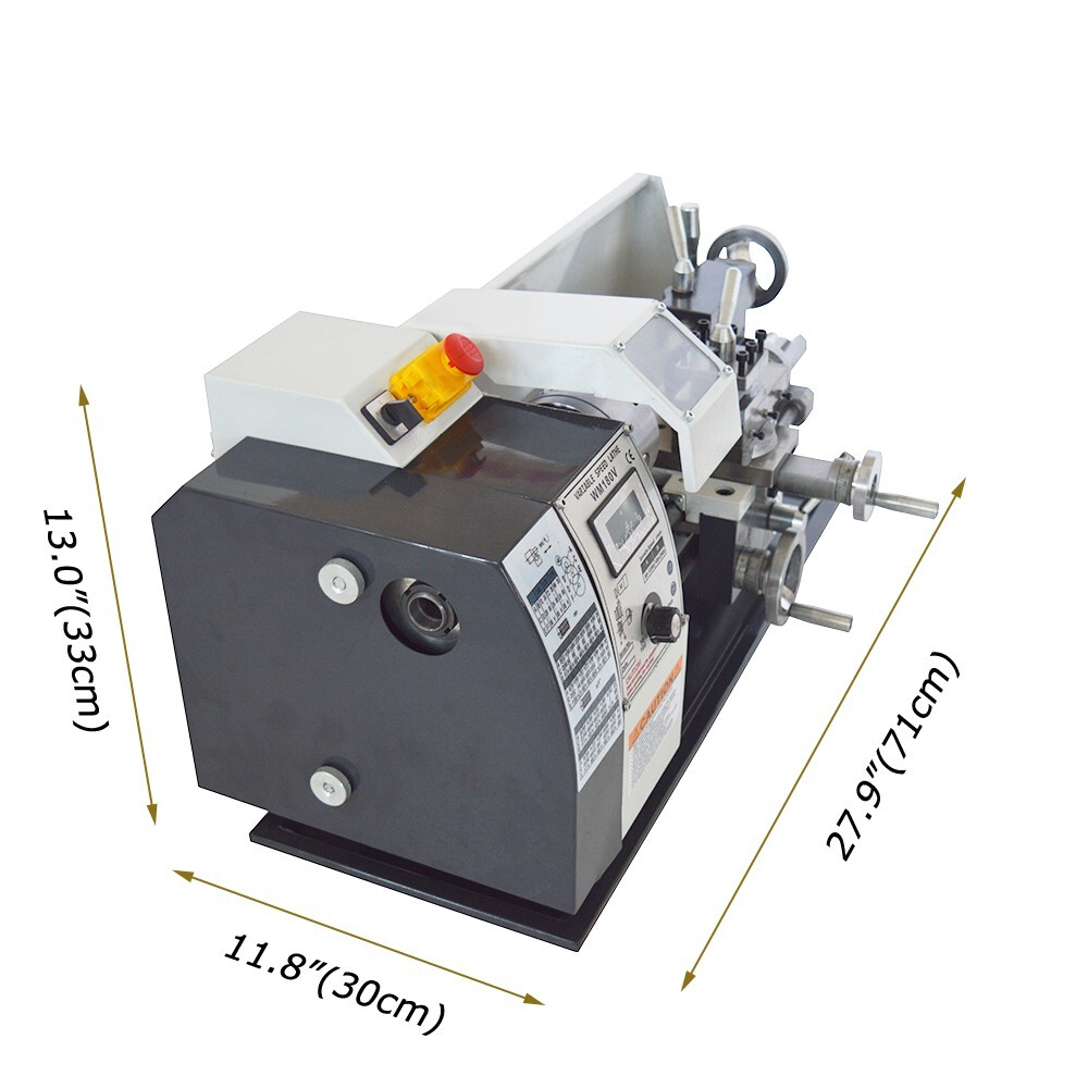 Metal Lathe 7″ x 12″ Benchtop Metal Lathe Metal Working Lathe with 3 Jaw Chuck