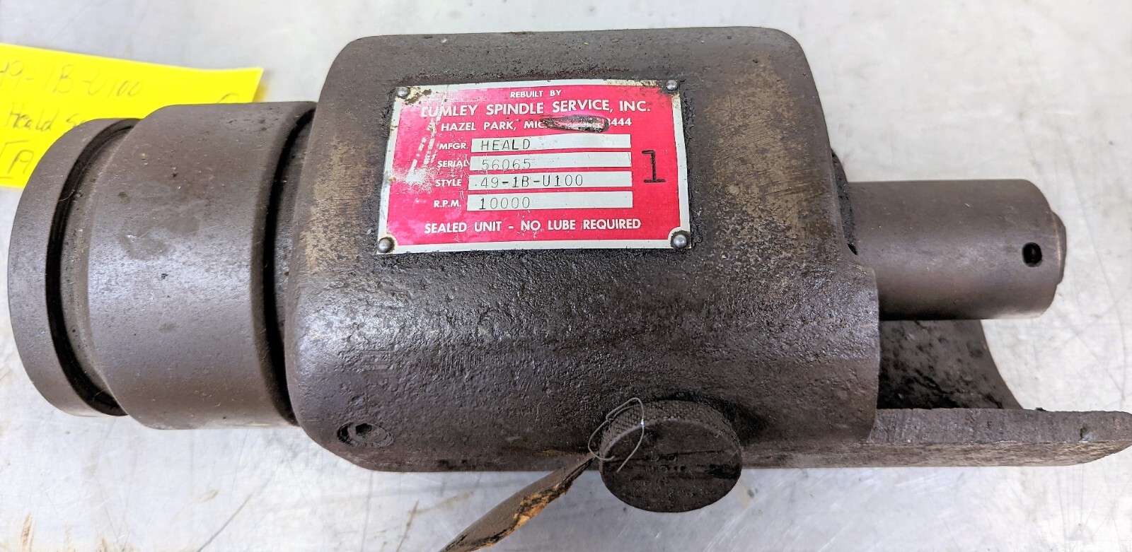Heald Red Head Spindle 49-1B-U100, 8,200 RPM [A5FL] #8