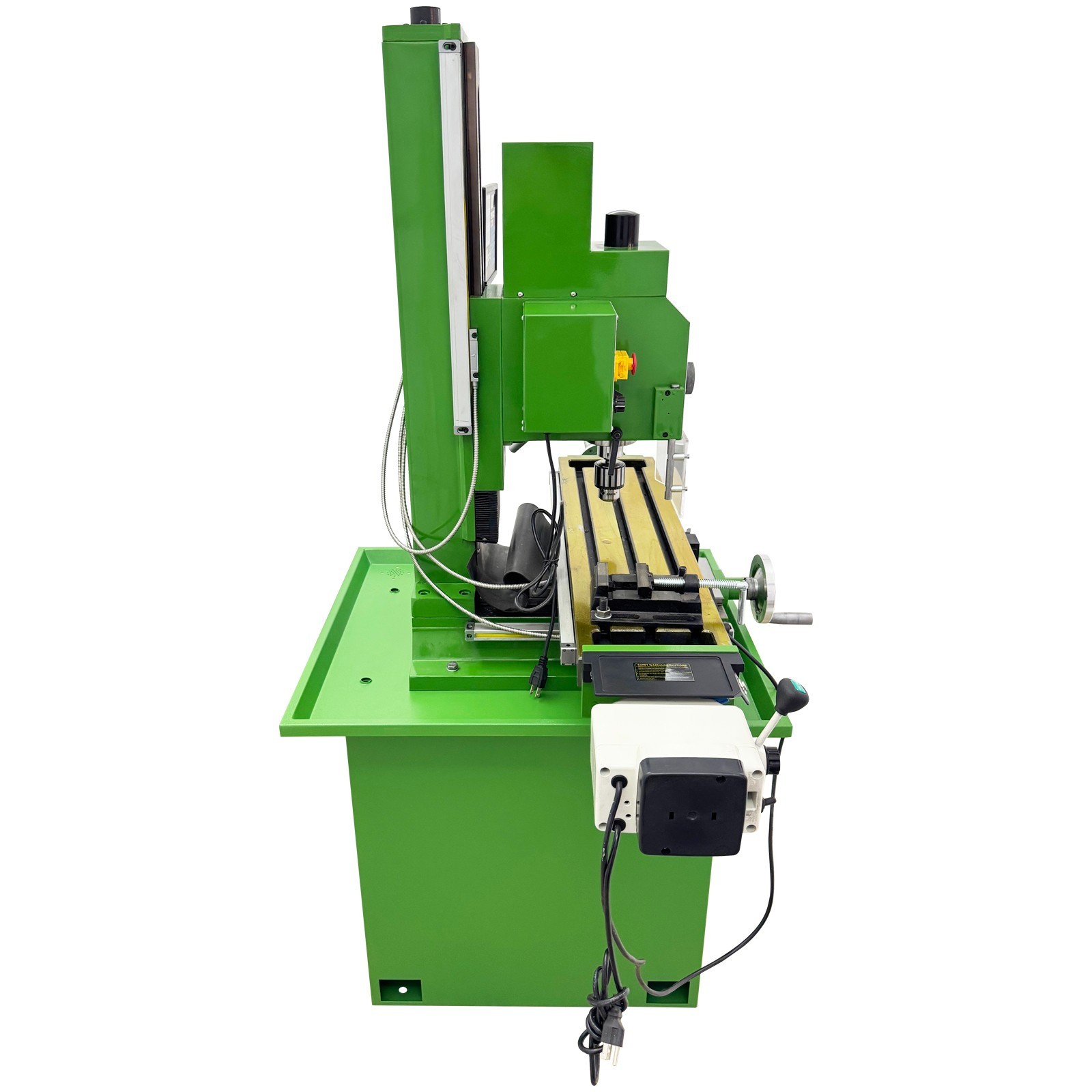Heavy-Duty Cast Iron Milling Machine SM32V 110V 1.5KW Brushless R8 Taper 3-Axis