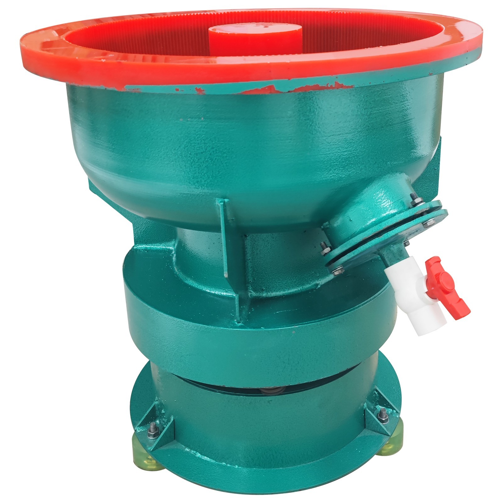 220V 3Phase 60L Vibratory Polisher Vibration Deburring Grinder for Hardware Part