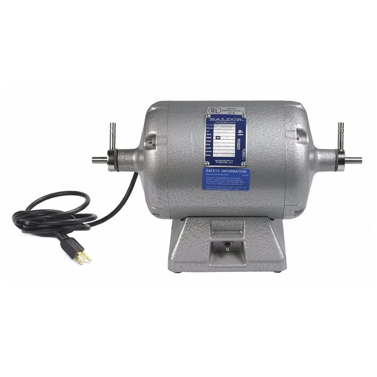 Baldor 380T 1/3 HP 2-Speed Buffing Polishing Lathe Motor 115V Jewelry Dental