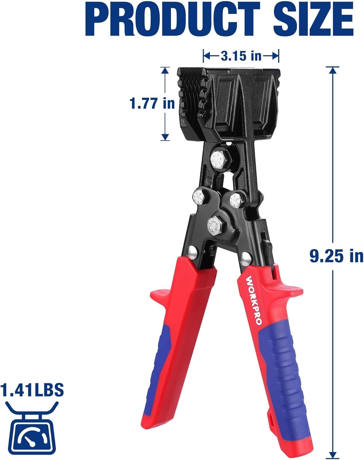 Hand Seamer Tool, 3-Inch Sheet Metal Bender, Heavy-Duty Steel Sheet Metal Bra…
