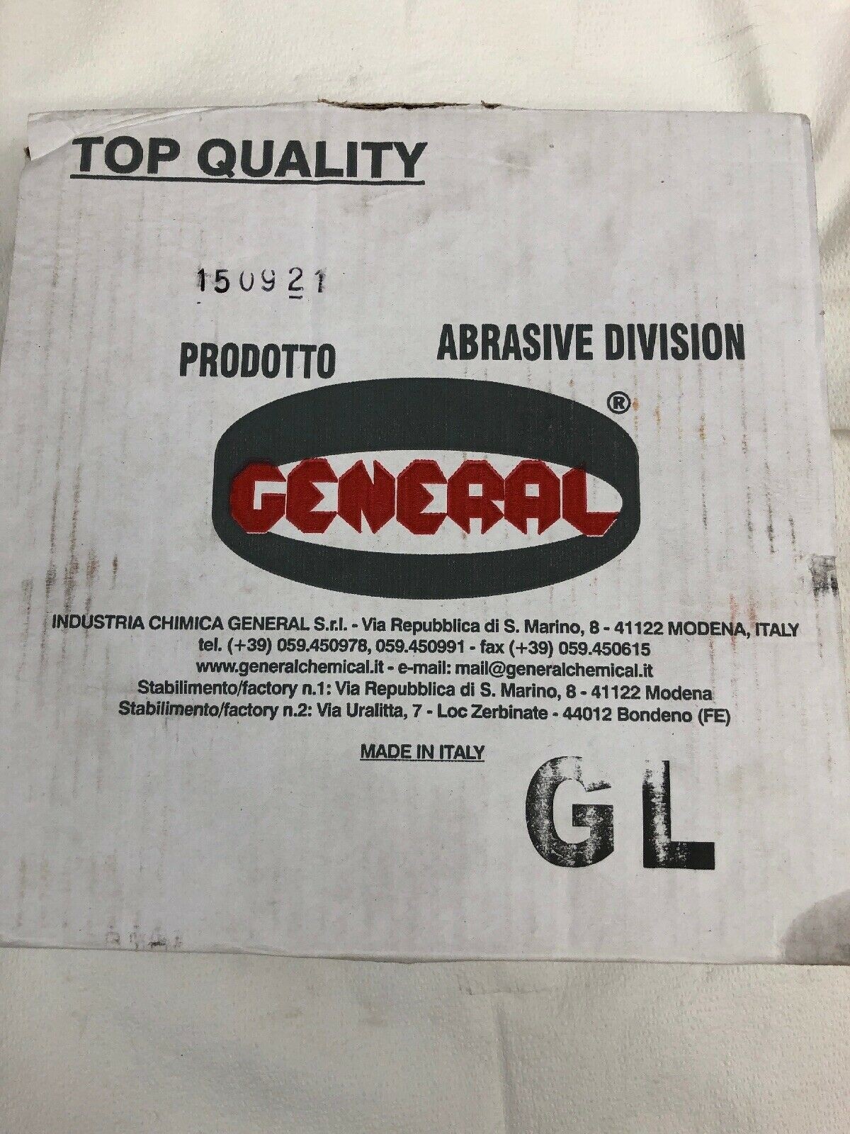 General Engineering Grinding Lapping Plate Adbrasive 250 – 5 Extra 150921