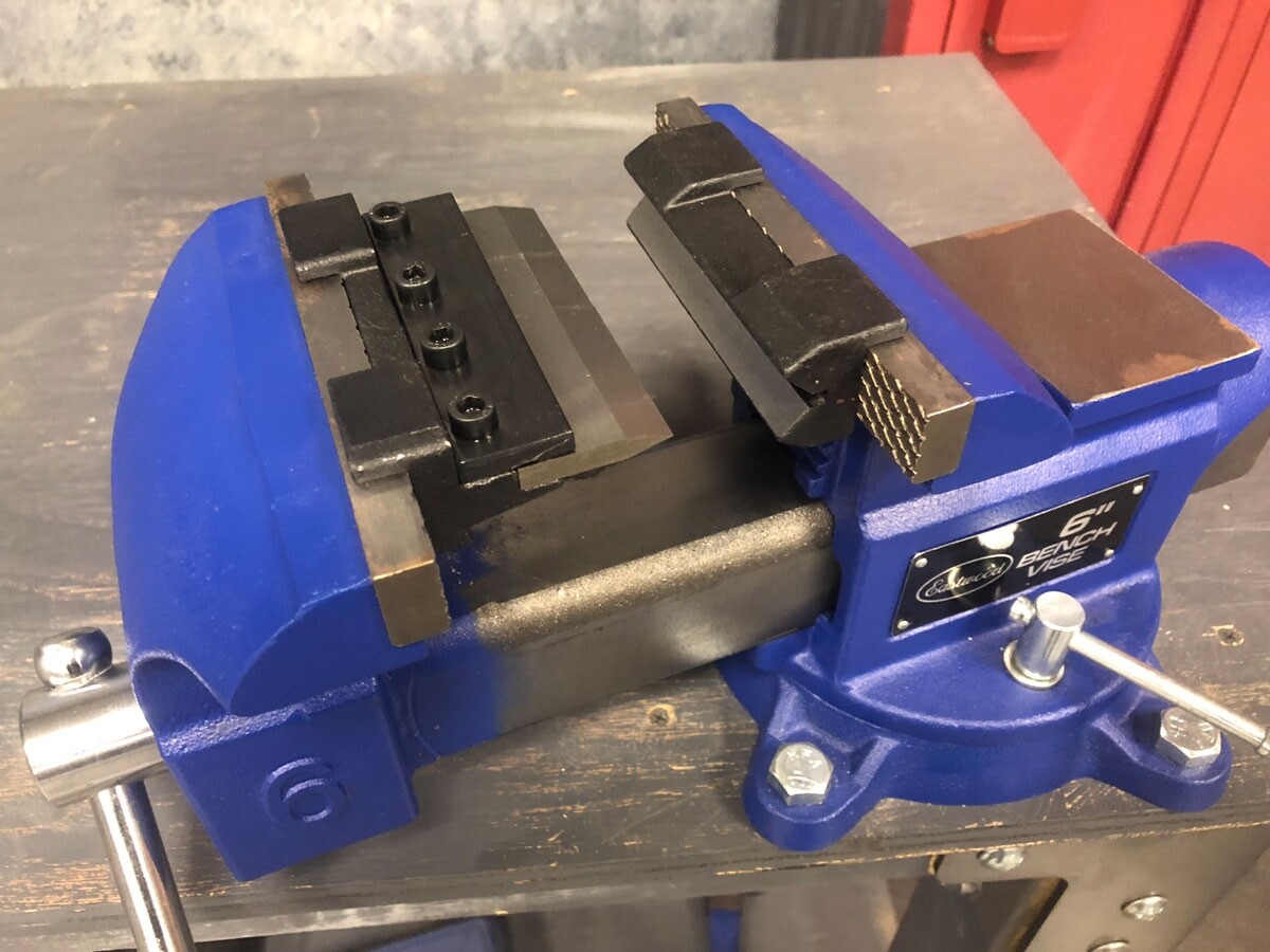 Eastwood 4in Vise Mount Press Metal Brake Bend Sheet Heavy Duty Bench Iron Clamp