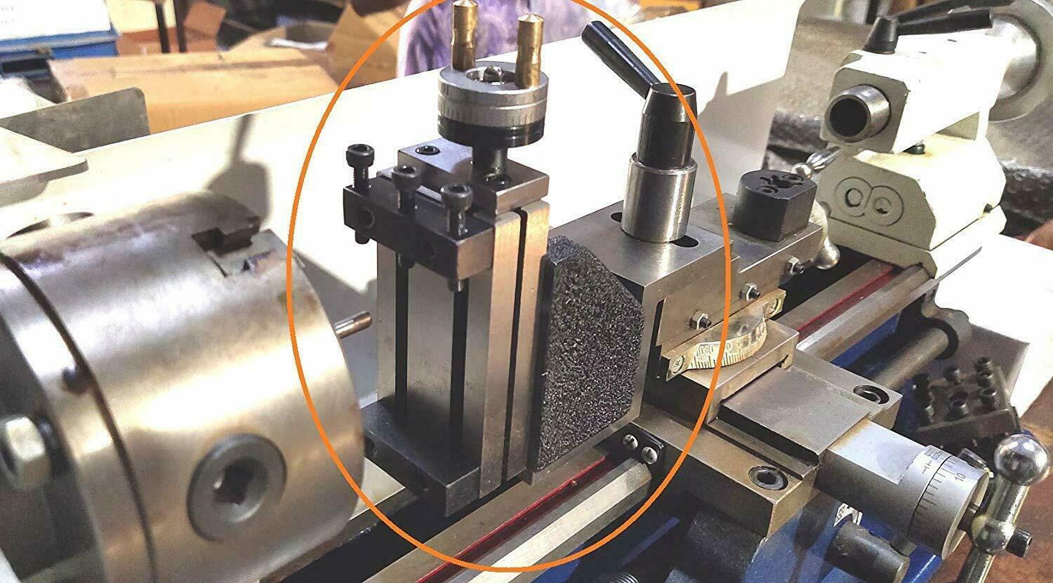 Mini Lathe Vertical Slide Mounted on Z Type Caste Iron Angle Plate -Direct Fit