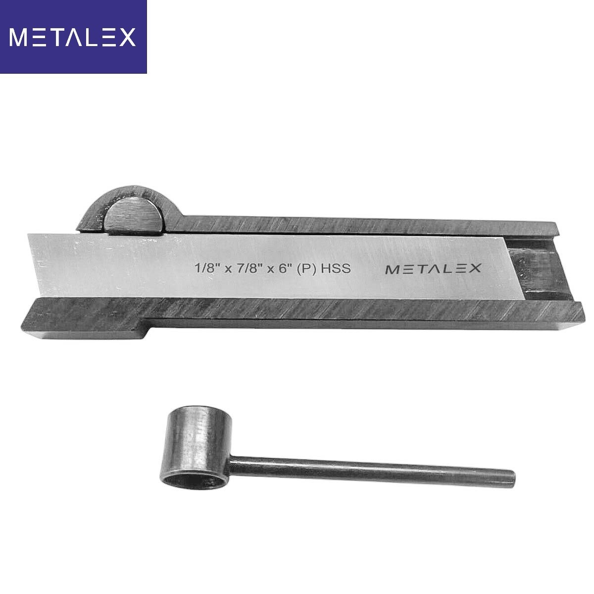 5/8″ x 1-3/8″ x 7″ Lathe Cut Off Parting Tool Holder + HSS Blade 1/8″ x 7/8″ x 6