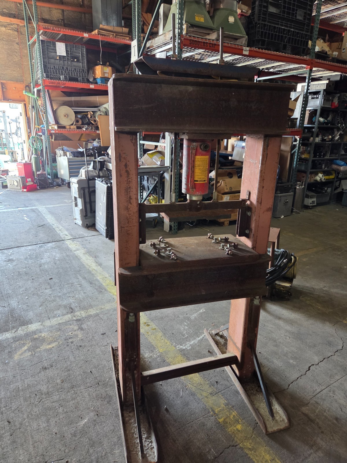 Electric Hydraulic H-Frame press and Enerpac Power pack Heavy duty 55 ton
