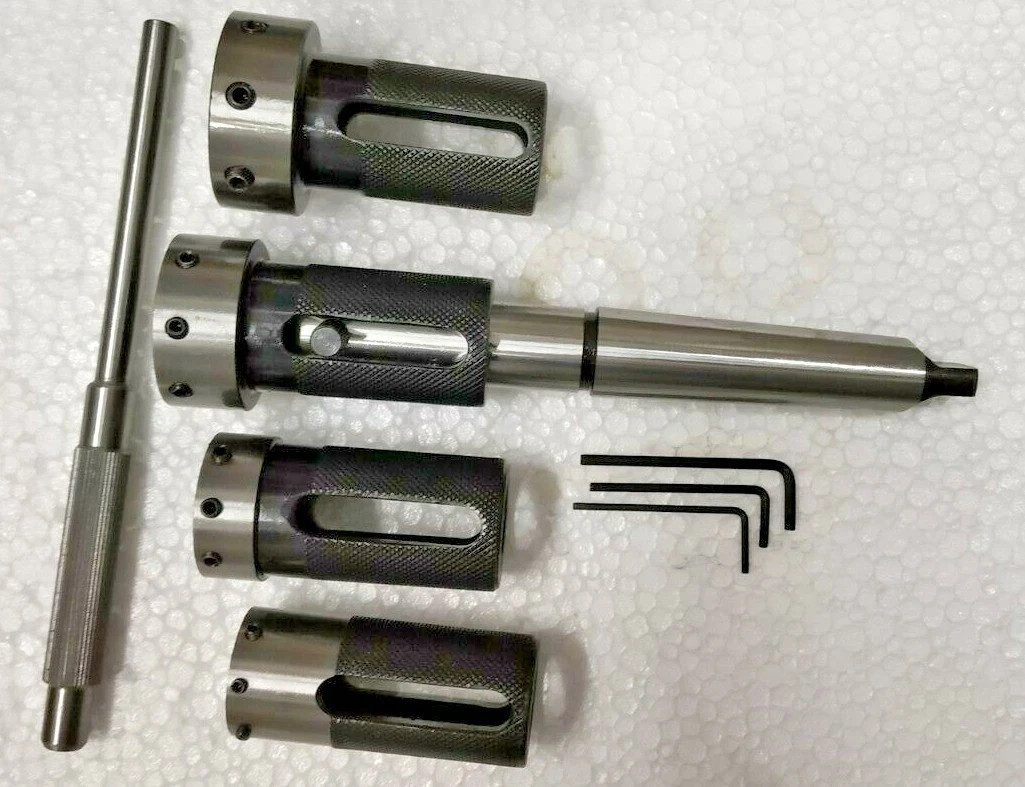 Lathe Tailstock Die Holder Set Of 6 Floating Type MT3 SHANK Holds Metric Die