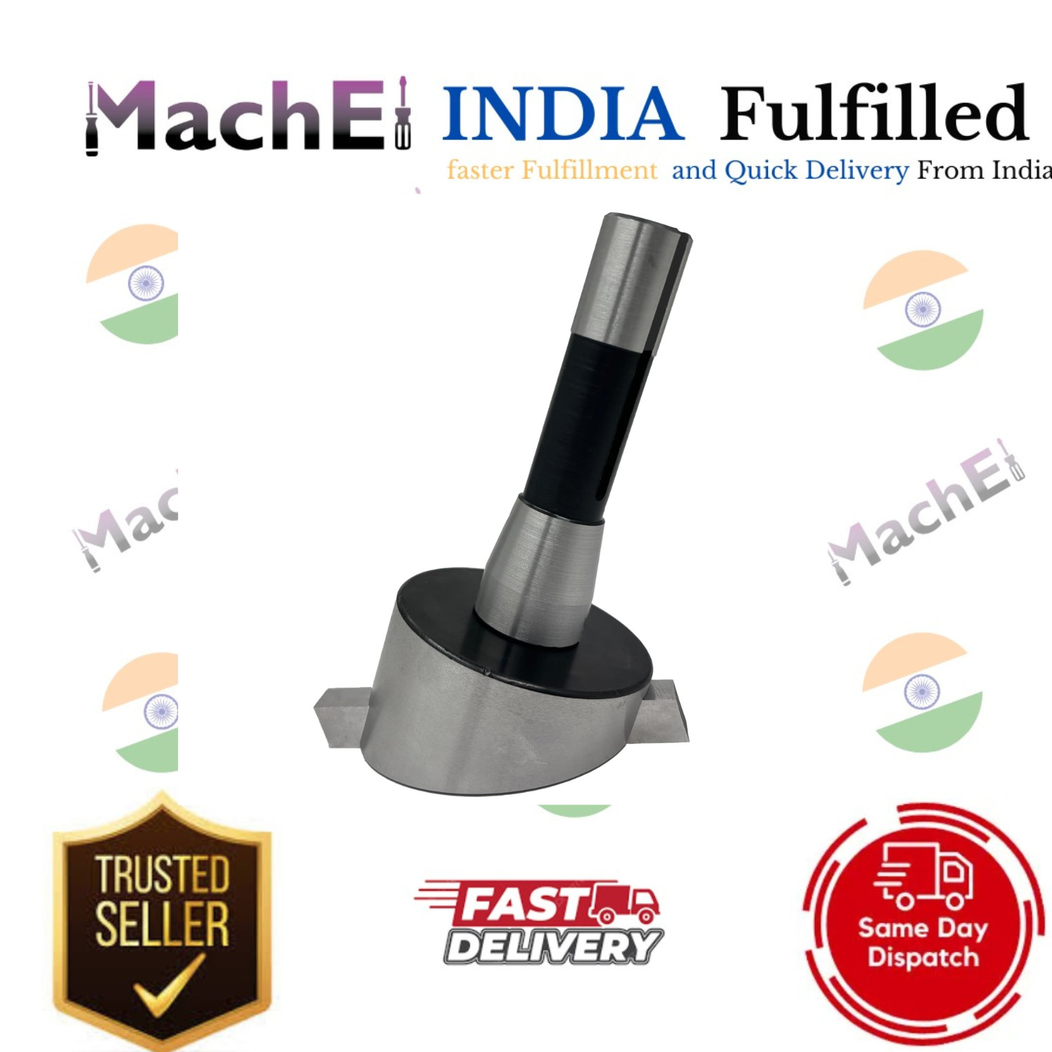 MachEl 3″ Fly Cutter R8 Shank w/ HSS Tool Bit 75mm.