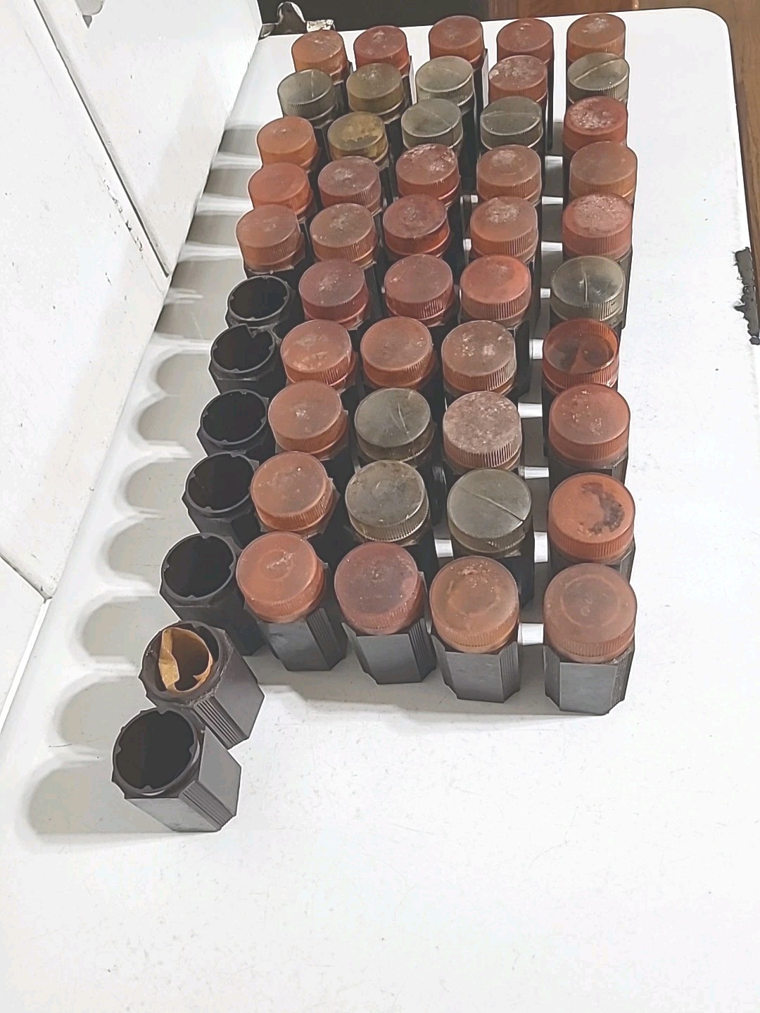 Vintage South Bend Lathe Collet Containers 52 Collet Holders BAKELITE?