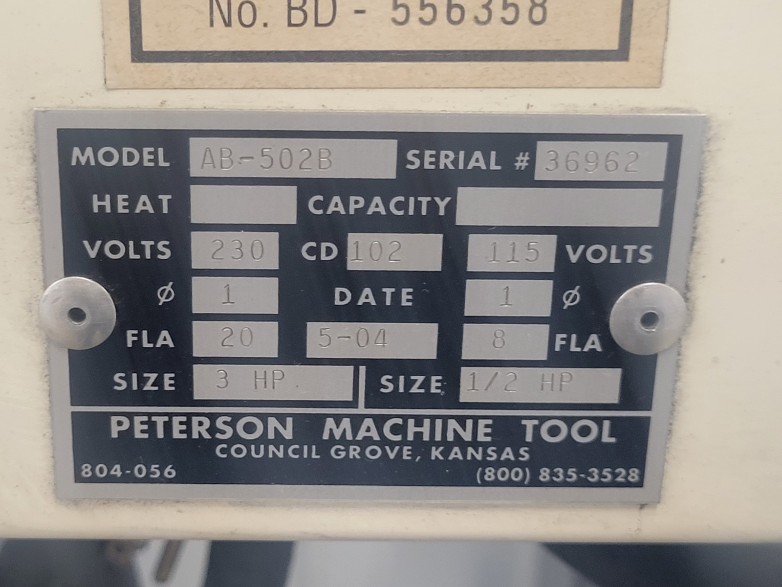 Peterson Machine Tool Co. Large Tumbler with Filtration System and Abrasive