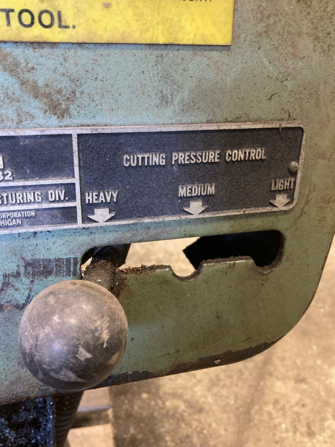 Kysor Johnson Horizontal Band Saw Baldor .5HP, 208-230/460V, Model R