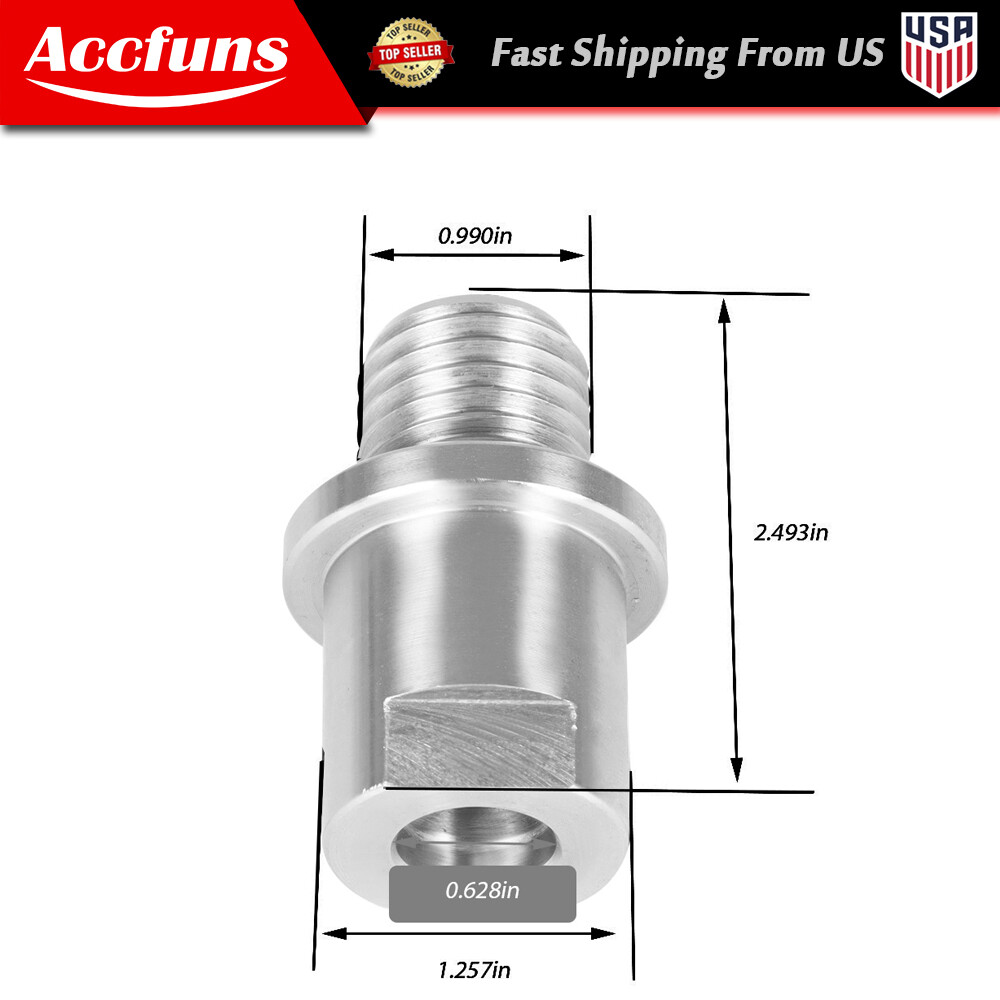 5/8″ Shopsmith to 1″ × 8tpi Lathe Headstock Spindle Adapter New