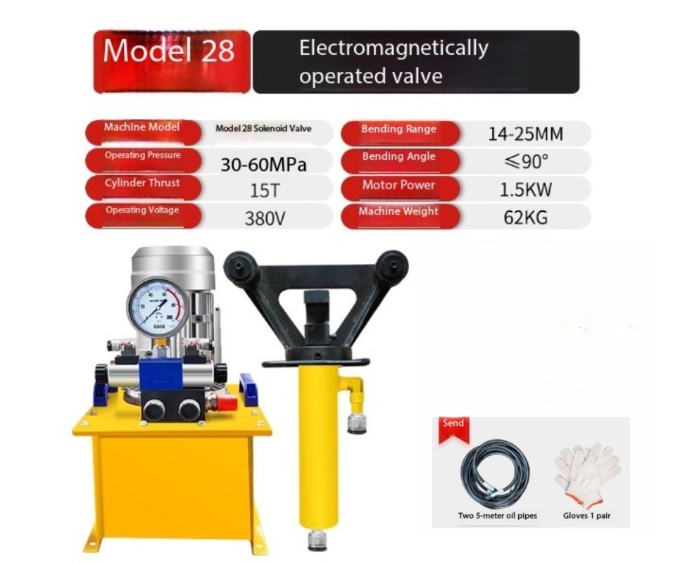 Portable Rebar Bending Machine Compact Hydraulic Straightening and Bending Tool