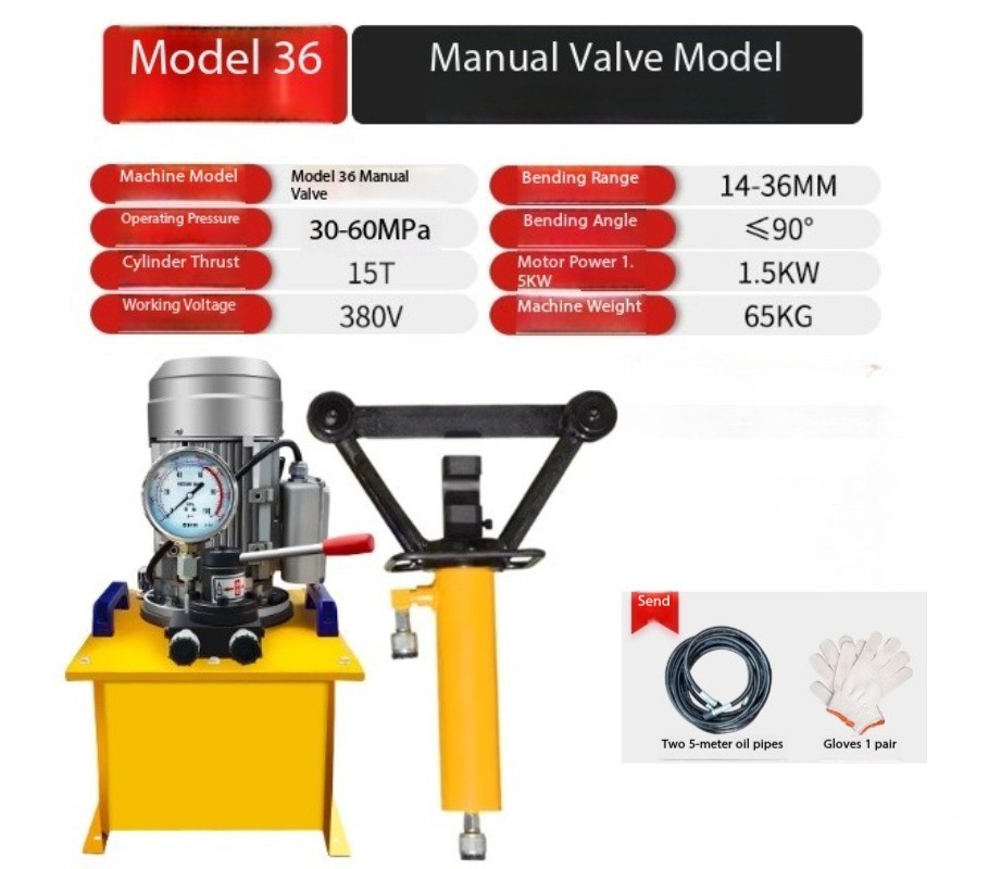 Portable Rebar Bending Machine Compact Hydraulic Straightening and Bending Tool