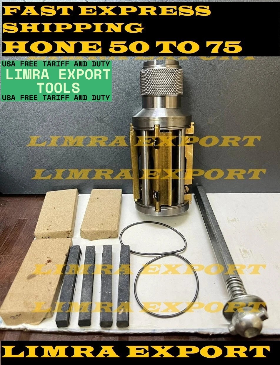 CYLINDER ENGINE HONE KIT 50 TO 75MM HONING MACHINE + 4x HONING STONES + MetalBox