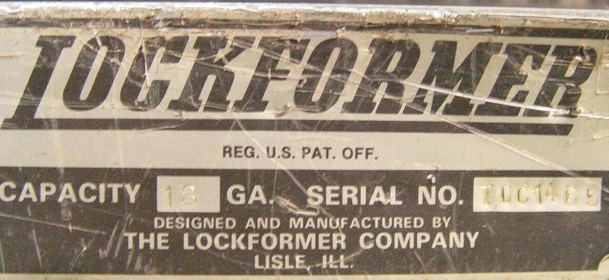 Lockformer 10′ x 18 Gage ‘S’ Drive 5 Head Speed Notcher for Sheet Metal