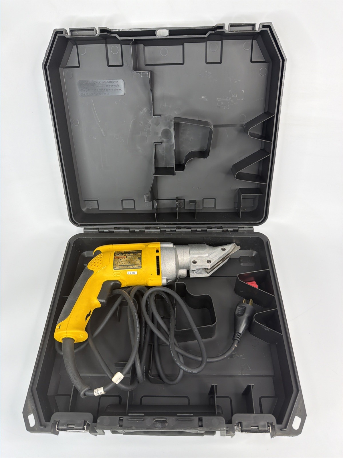 DEWALT DW890 18 Gauge Corded Swivel Head Shear With Hard Case