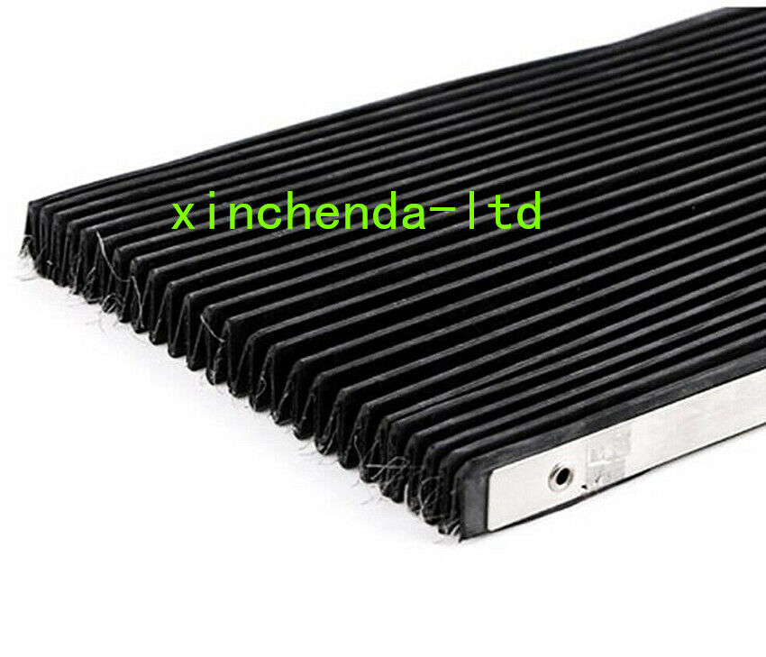 Milling Machine Part Accordion Type Retractable Way Black Rubber Cover 400*600mm