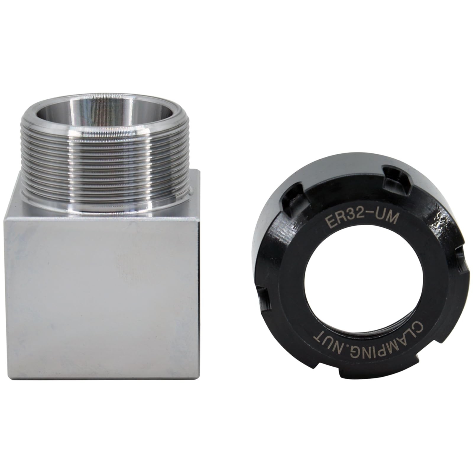 ER-32 Collet Chucks Block Set of 2 Square and Hex Workholding Holder for CNC …