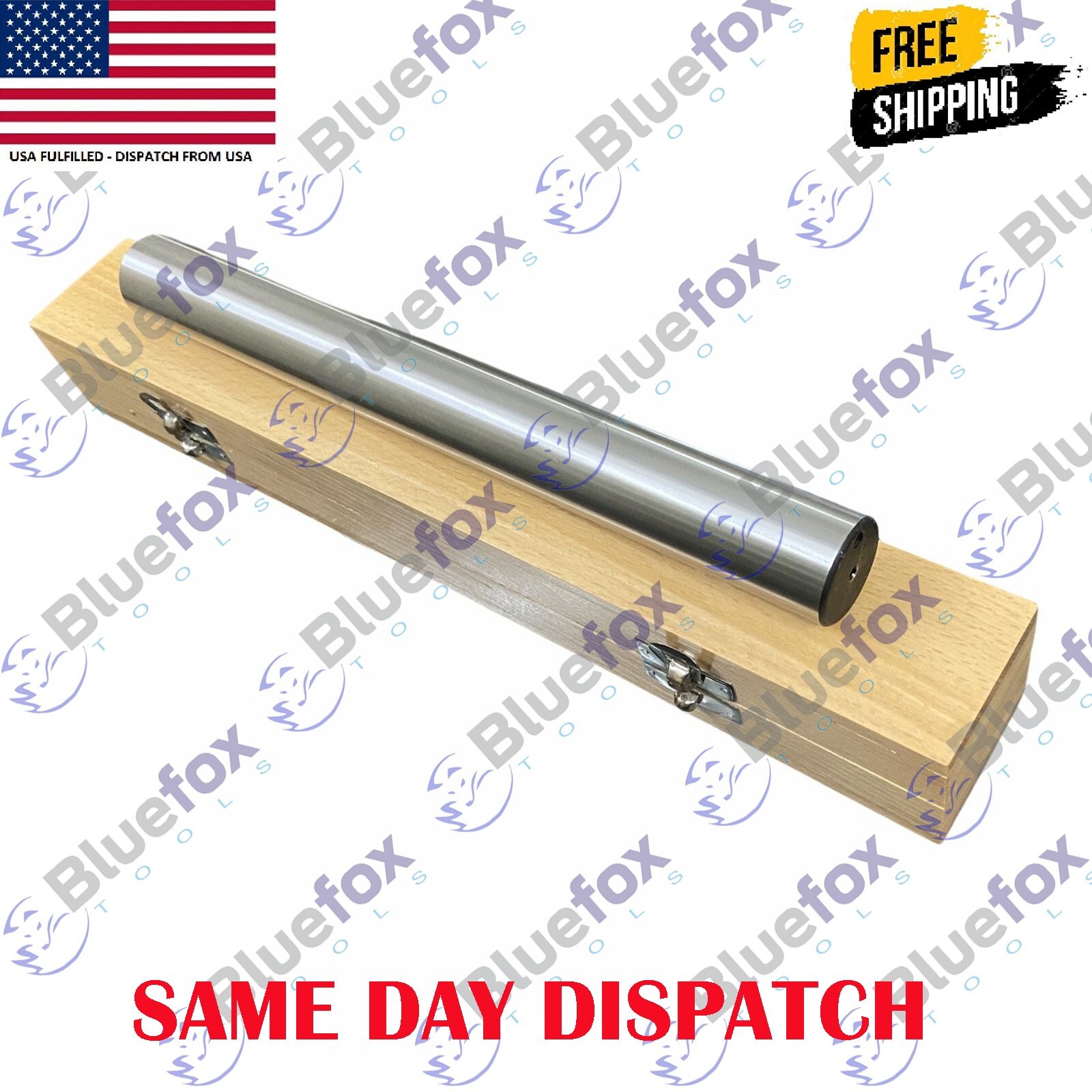 272mm (10-3/4″)Lathe Alignment Test Bar Parallel Shank Mandrel New Wooden Box