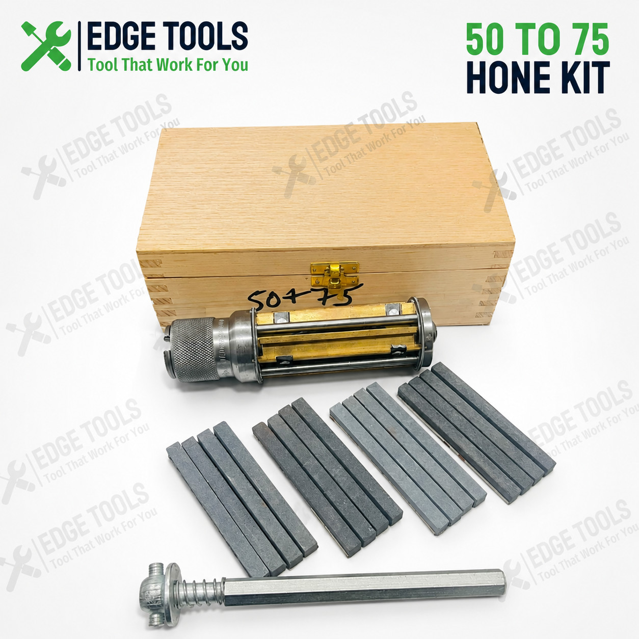Cylinder Engine Hone Kit 50mm TO 75mm Honing Machine + Honing Stones USA