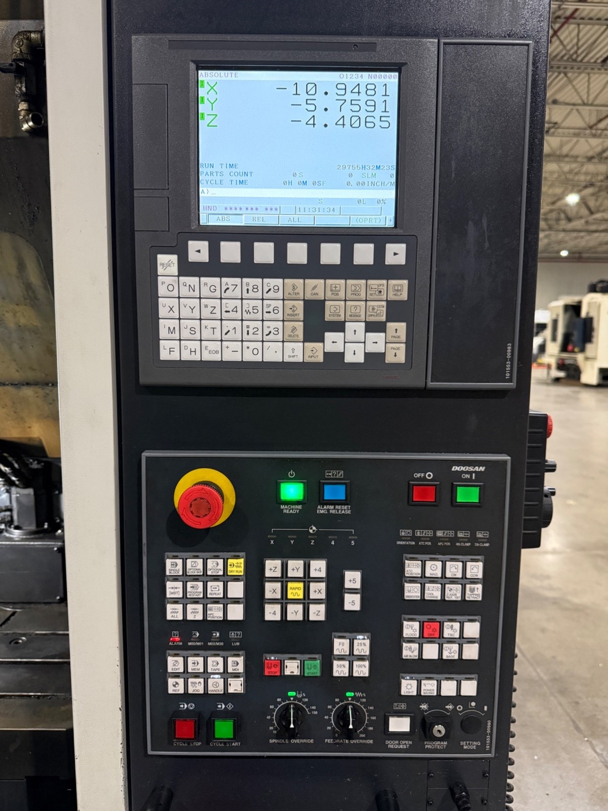 2018 DOOSAN T 3600D CNC DRILL TAP CENTER USED
