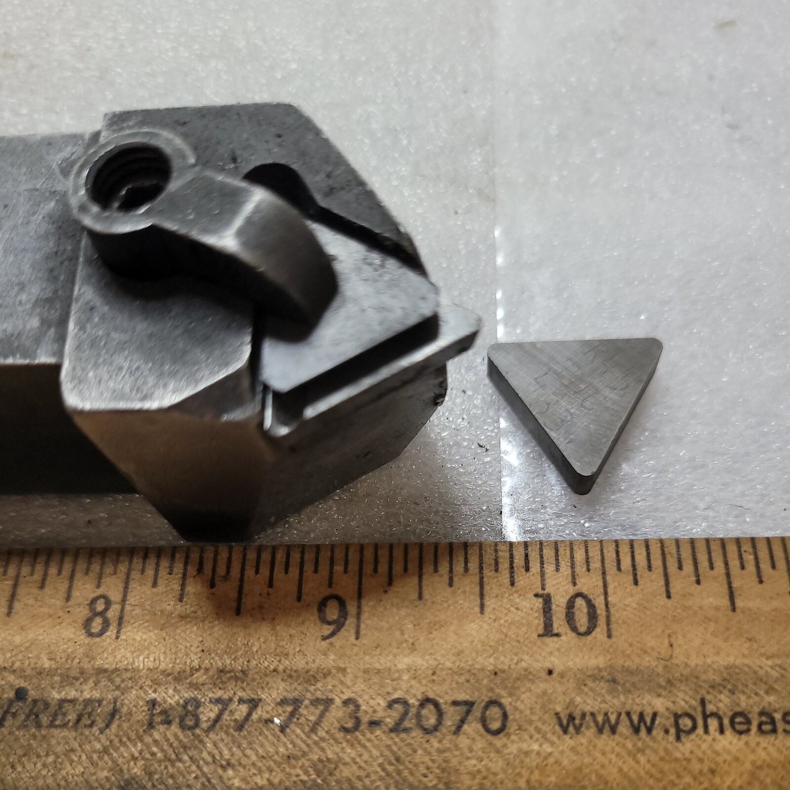 Carboloy CTEOL-85-4 1″ X 1 1/4″ Lathe Turning Insert Tool Holder USED IN EX CON