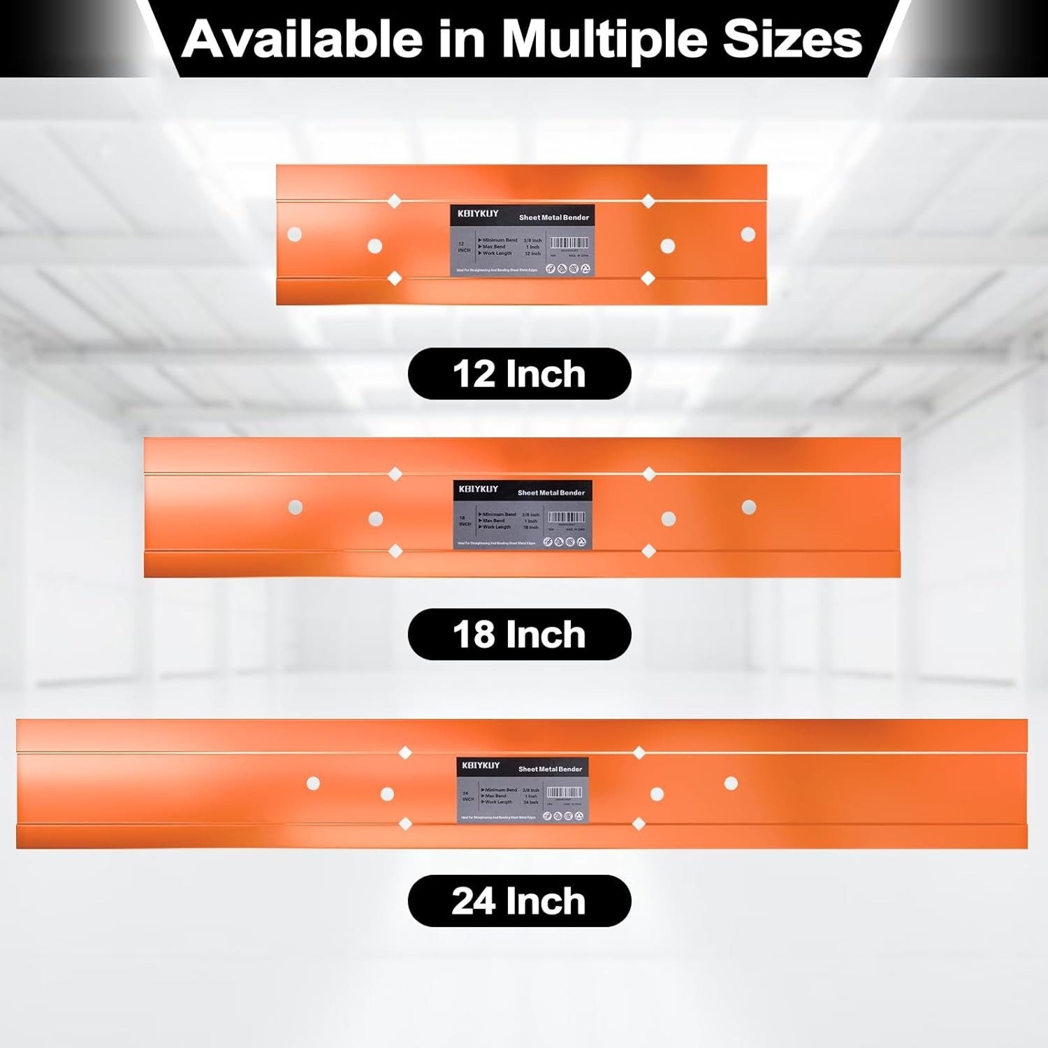 Versatile 12″ Metal Bending Tool with Dual Fold Depths for Precision Projects