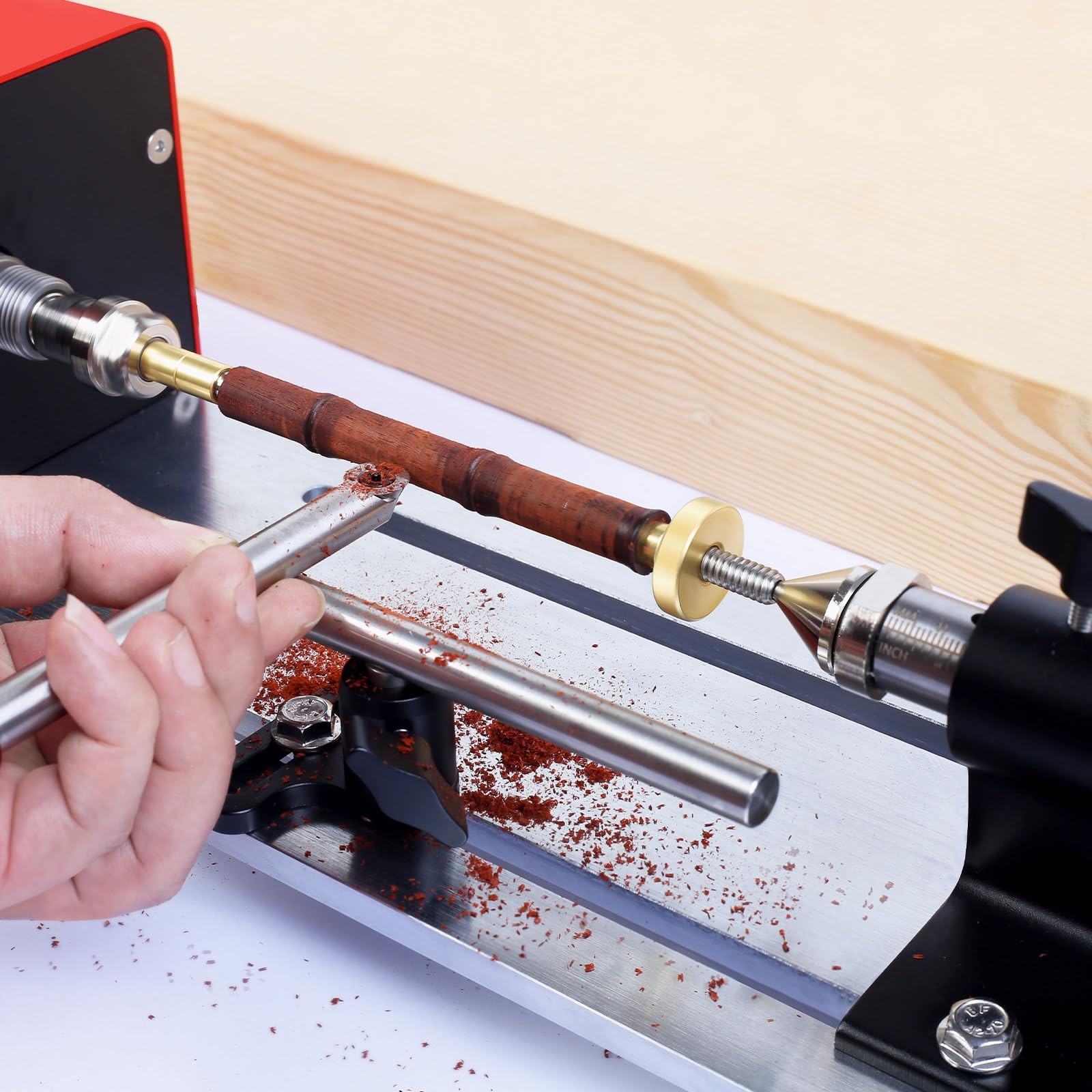 MT1 Wood Lathe Pen Mandrel Turning Tools, Pen Making Kits for Wood Lathe