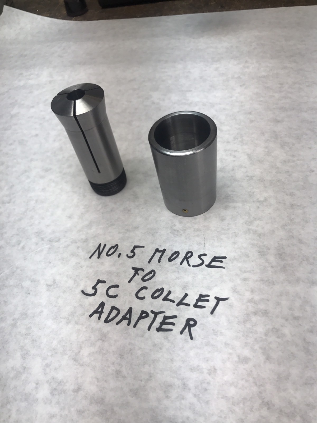 5C Collet Lathe Spindle Adapter Number 5 morse to 5c collet Free shipping