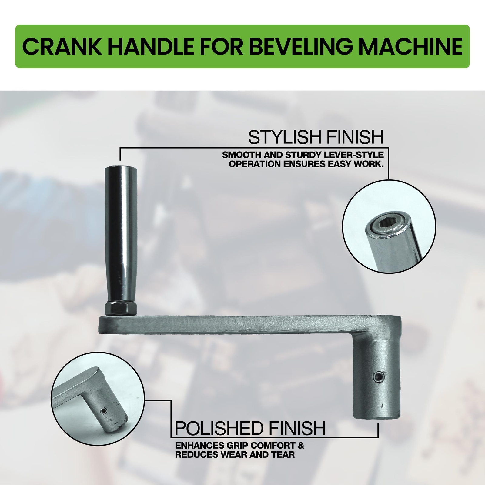 Staten Tools Pipe Beveling Machine Universal CRANK HANDLE ASSEMBLY