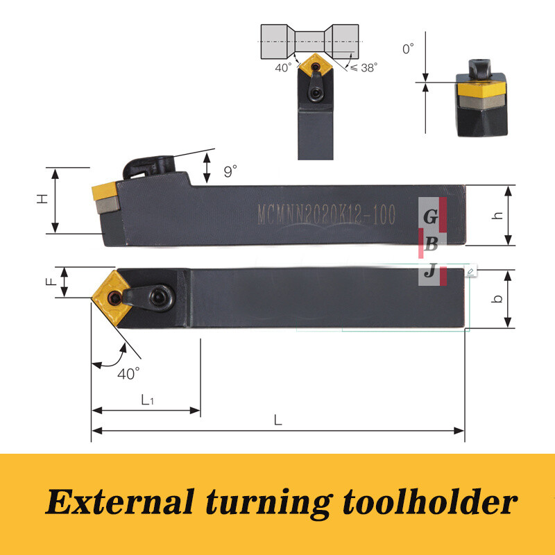 -100 MCMNN 1616 2020 2525 3232 K12 M12 P12 External turning tool (clamp)