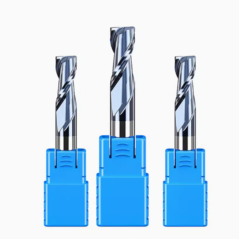 HRC45° 2 Flute Carbide End Mill Tungsten Steel Milling Cutter TiAN Coating Tools