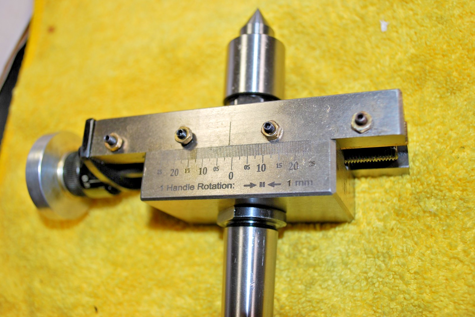 Offset Tailstock w/ Live Center, Dead Center for Turning, MT1, MT2 & MT3 Shanks