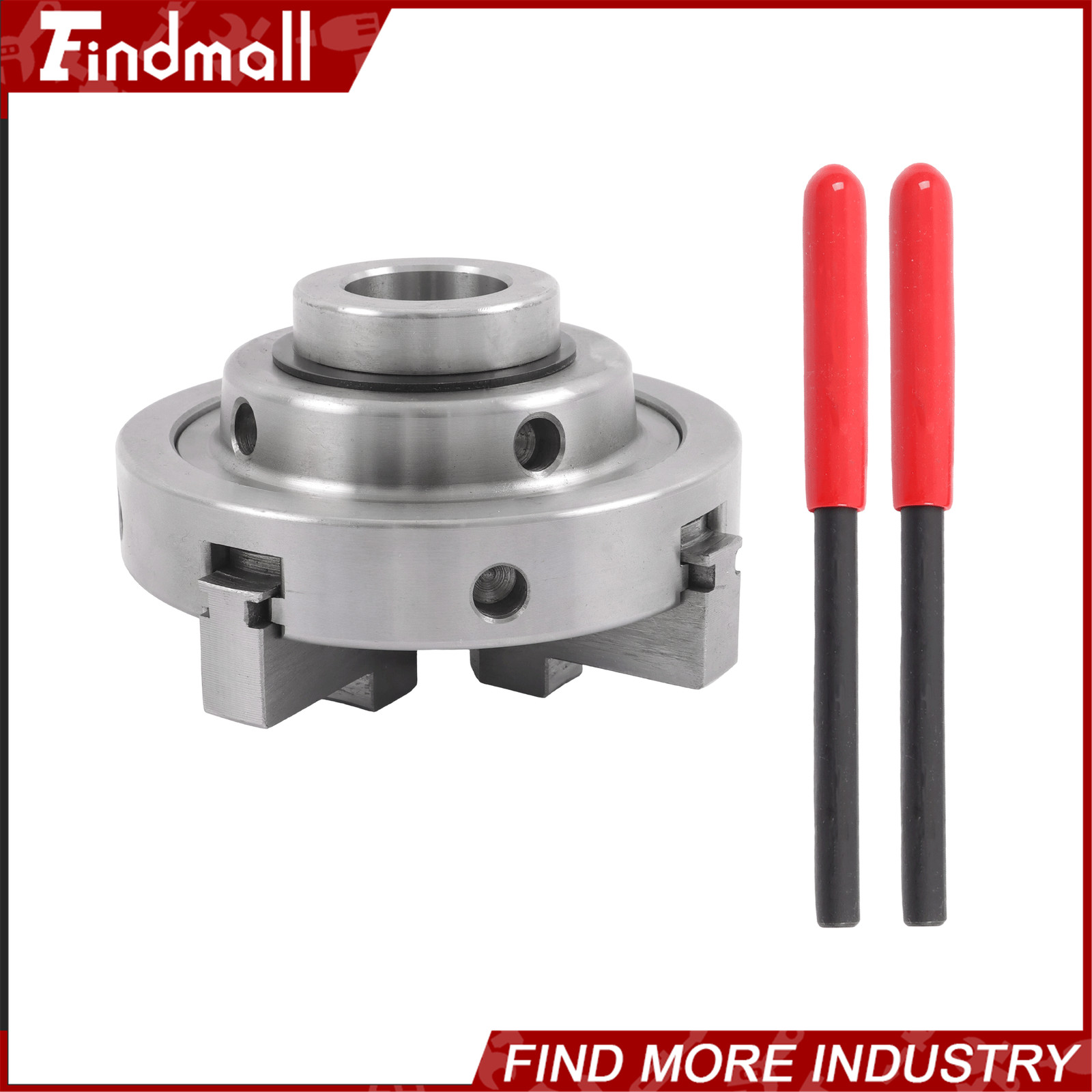 Findmall 4 Inch 4 Jaw Lathe Chuck Set 1×8 TPI Self Centering Chuck