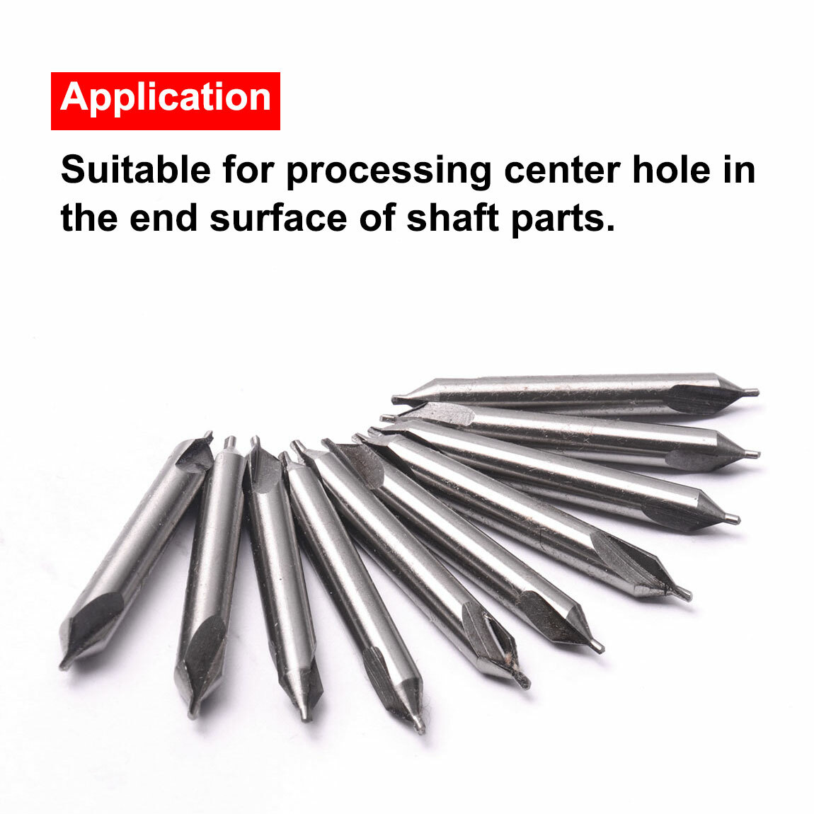 10PCS HSS 60 Degree Countersink Drill Bit Set, 3.0mm Center Hole Tool for Metal